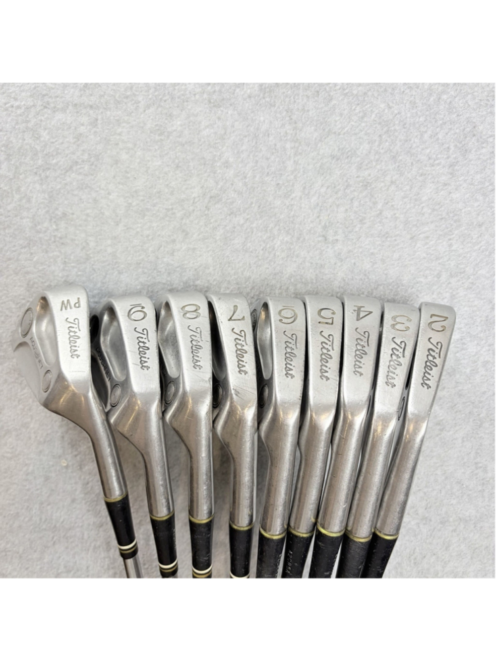 VINTAGE RARE Titleist AC-108 2-PW Iron Set, RH Steel Shaft Acushnet Tungsten Reg